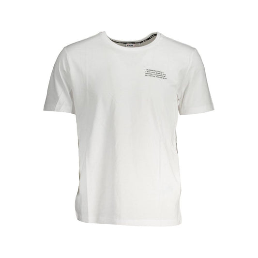 Fila White Cotton T-Shirt - Classic and Comfortable Style