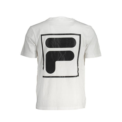 Fila White Cotton T-Shirt - Classic and Comfortable Style
