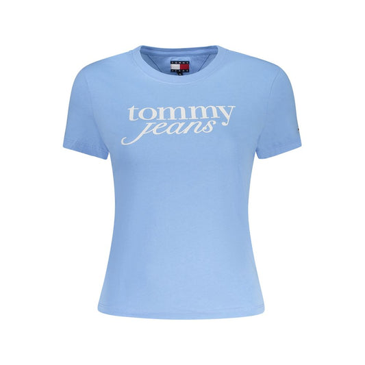 Tommy Hilfiger Blue Cotton Short Sleeve T-Shirt