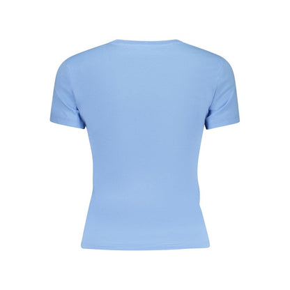 Tommy Hilfiger Blue Cotton Short Sleeve T-Shirt