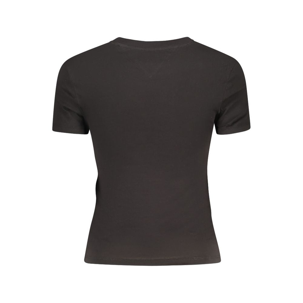 Tommy Hilfiger Black Cotton Short Sleeve T-Shirt