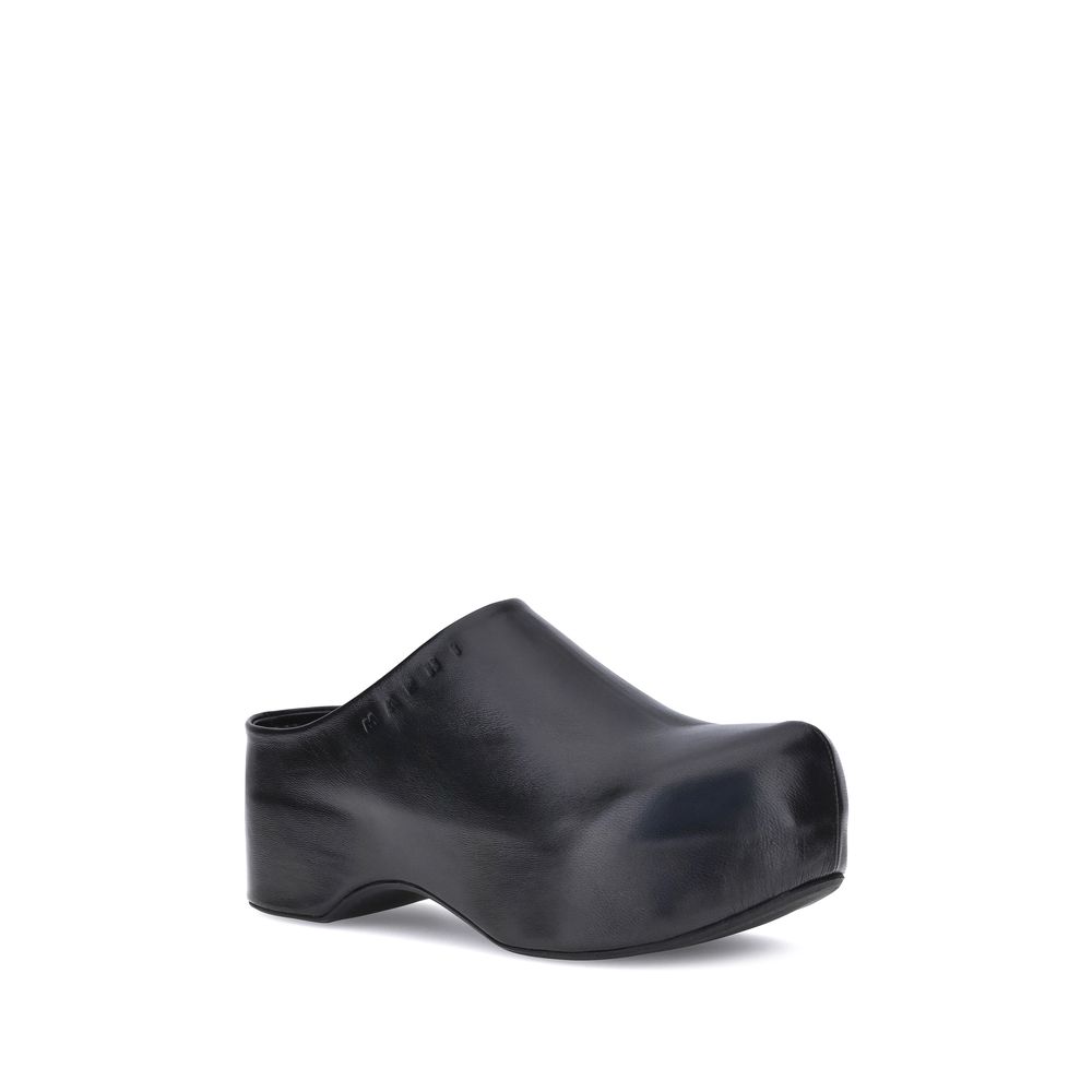 Marni Leather Sabots - Contemporary Comfort with a Chic Edge