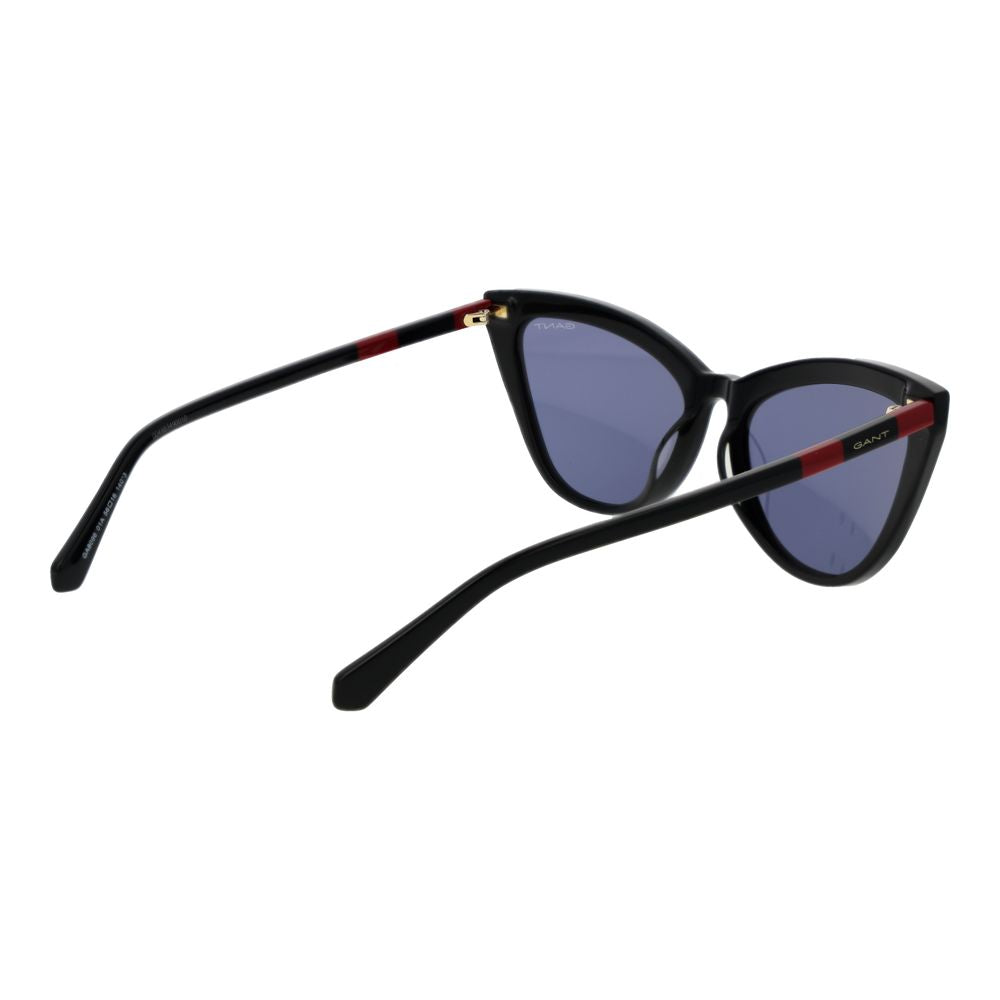 Gant Women’s Sunglasses – Black Cat Eye Frame with Grey Lenses, 56mm