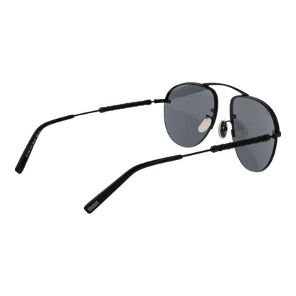 Tod's Men’s Sunglasses – Black Half-Rim Frame with Grey Lenses, 56mm