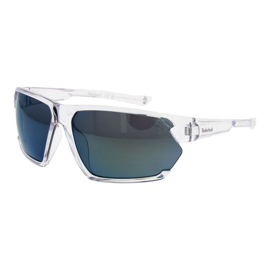 Timberland Men’s Transparent Sunglasses with Green Lenses
