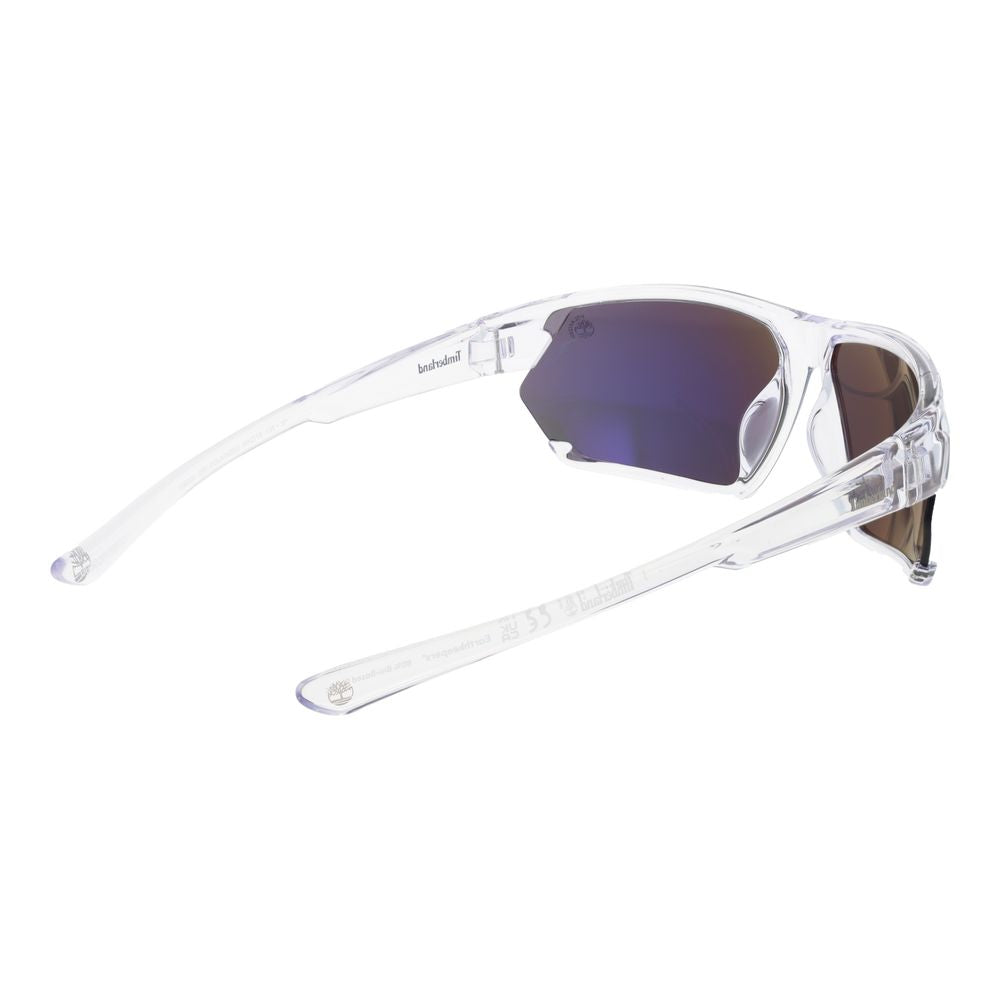 Timberland Men’s Transparent Sunglasses with Green Lenses