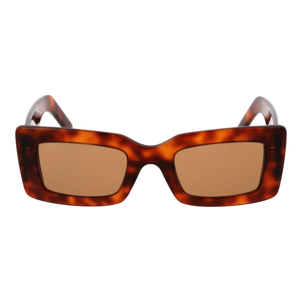 Tod's Women's Sunglasses – Blue Full-Rim Frame with Brown Lenses, 52mm