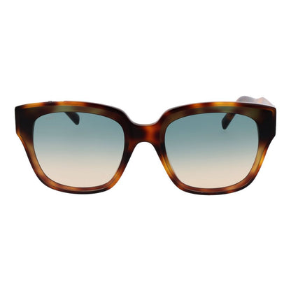 Tod's Women’s Sunglasses – Brown Full-Rim Frame with Green Gradient Lenses, 65mm