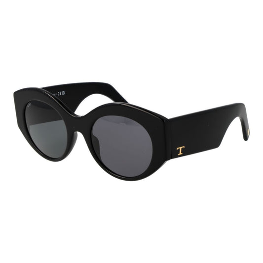 Tod's Women’s Sunglasses – Black Full-Rim Frame with Grey Lenses, 51mm