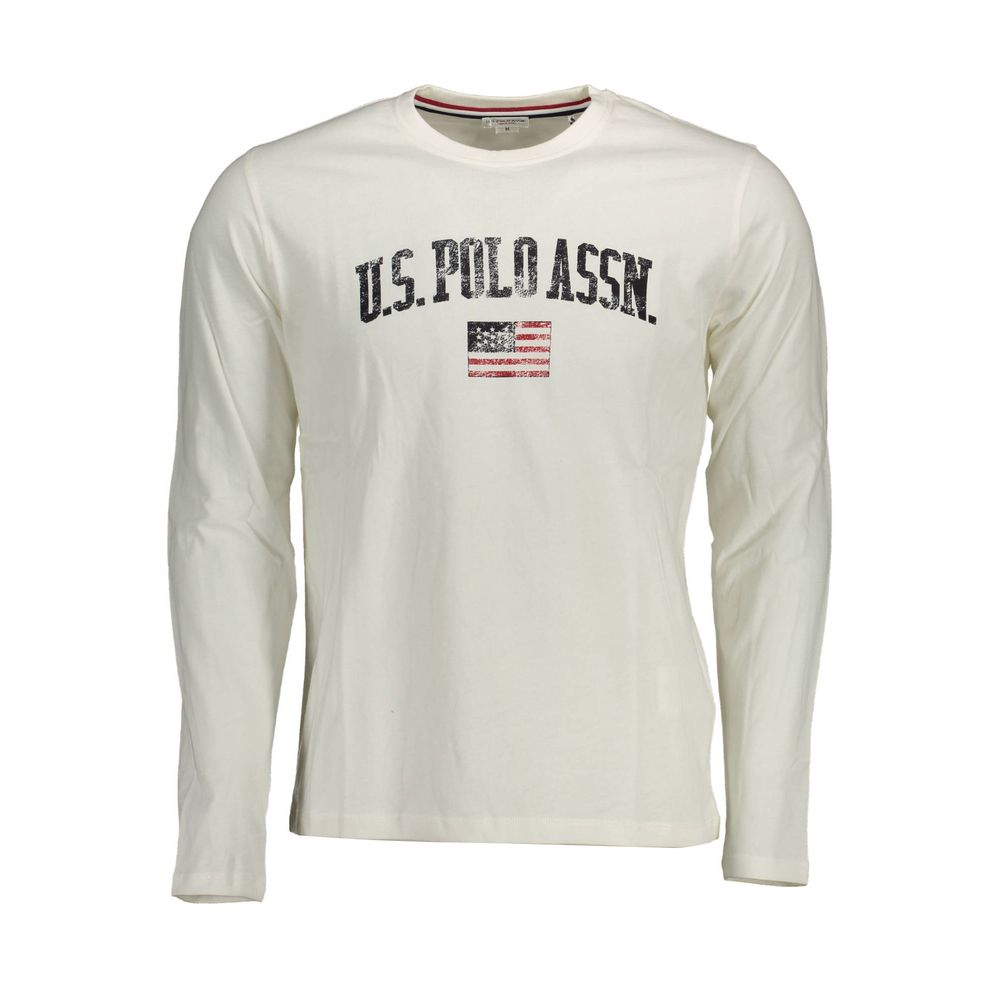 U.S. POLO ASSN. White Cotton Long Sleeve T-Shirt