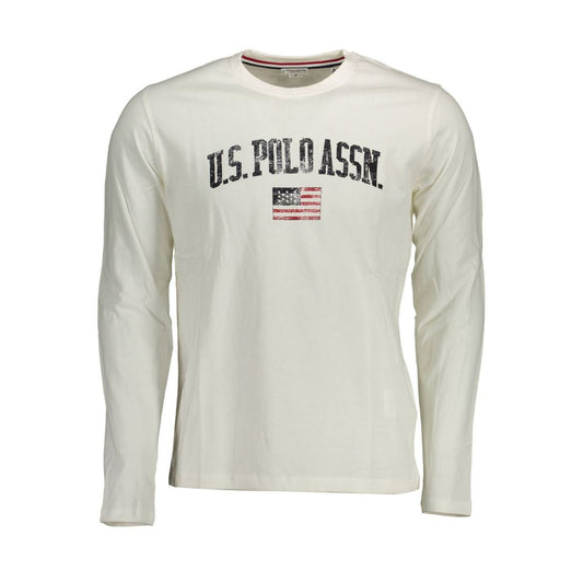 U.S. POLO ASSN. White Cotton Long Sleeve T-Shirt