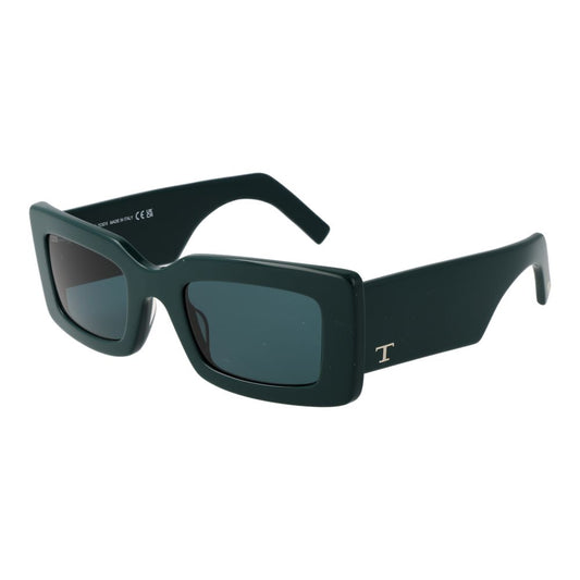 Tod's Women’s Sunglasses – Green Full-Rim Frame with Blue Lenses, 52mm