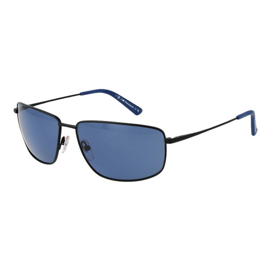 BMW Motorsport Men's Sunglasses – Black Full-Rim Frame with Blue Polarized Lenses, 62mm