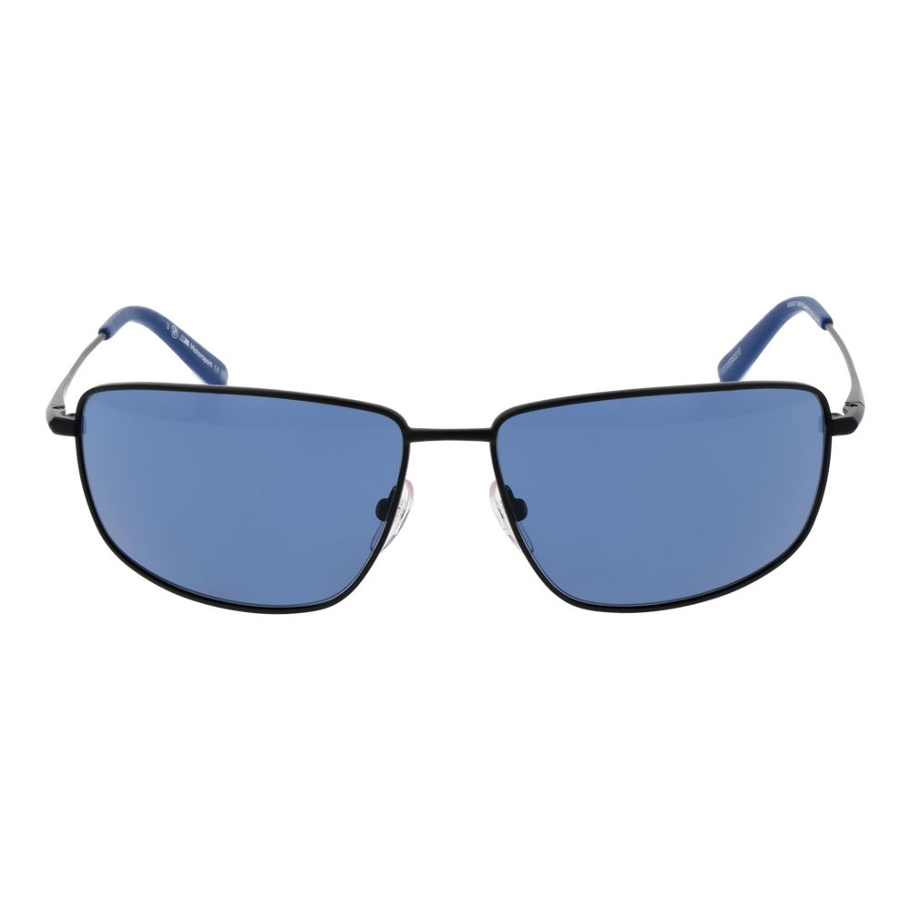 BMW Motorsport Men's Sunglasses – Black Full-Rim Frame with Blue Polarized Lenses, 62mm