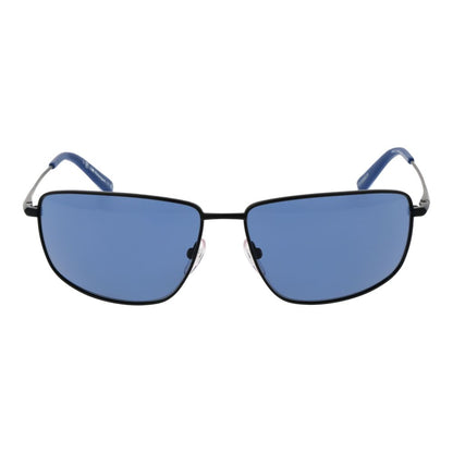 BMW Motorsport Men's Sunglasses – Black Full-Rim Frame with Blue Polarized Lenses, 62mm