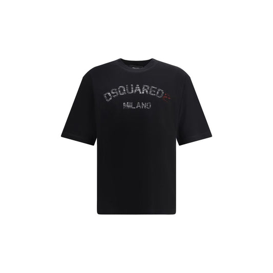 Dsquared² Cotton T-Shirt with Monogram Design
