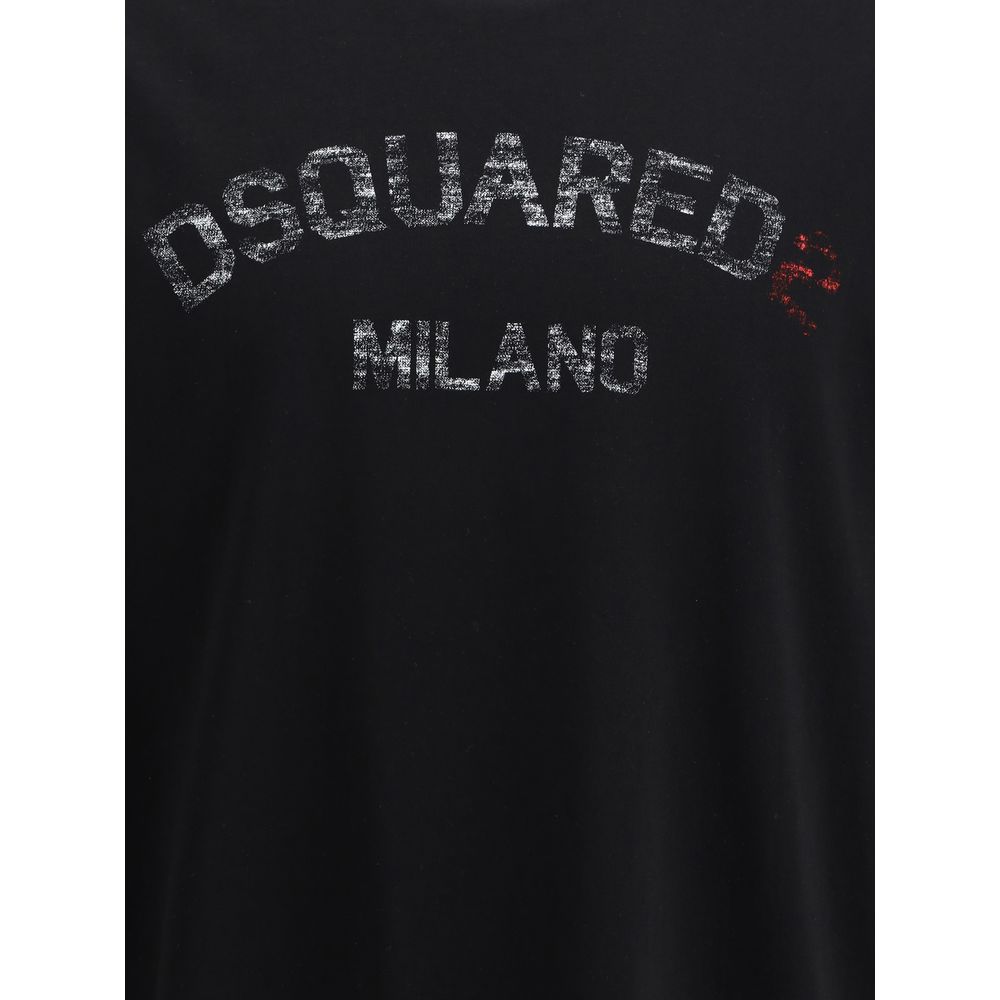 Dsquared² Cotton T-Shirt with Monogram Design