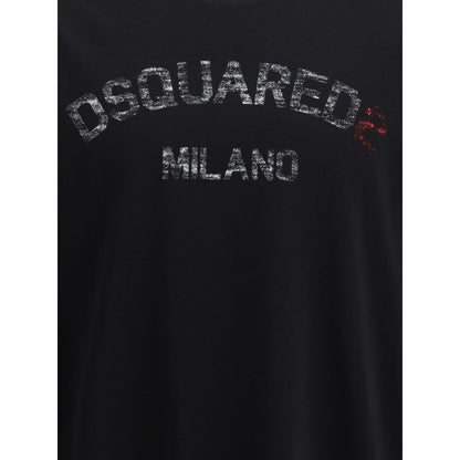 Dsquared² Cotton T-Shirt with Monogram Design