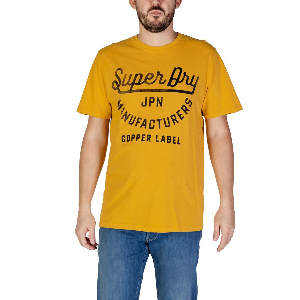 Superdry Orange Cotton T-Shirt for Men