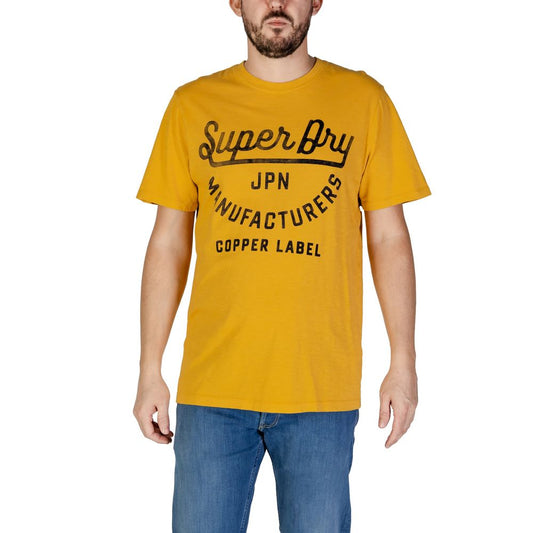 Superdry Orange Cotton T-Shirt for Men