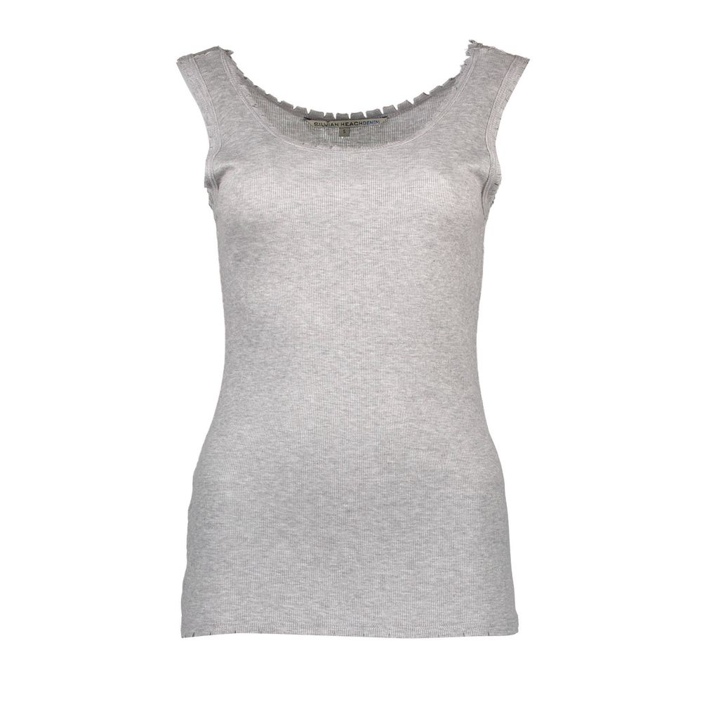 Silvian Heach Gray Viscose Women's Top
