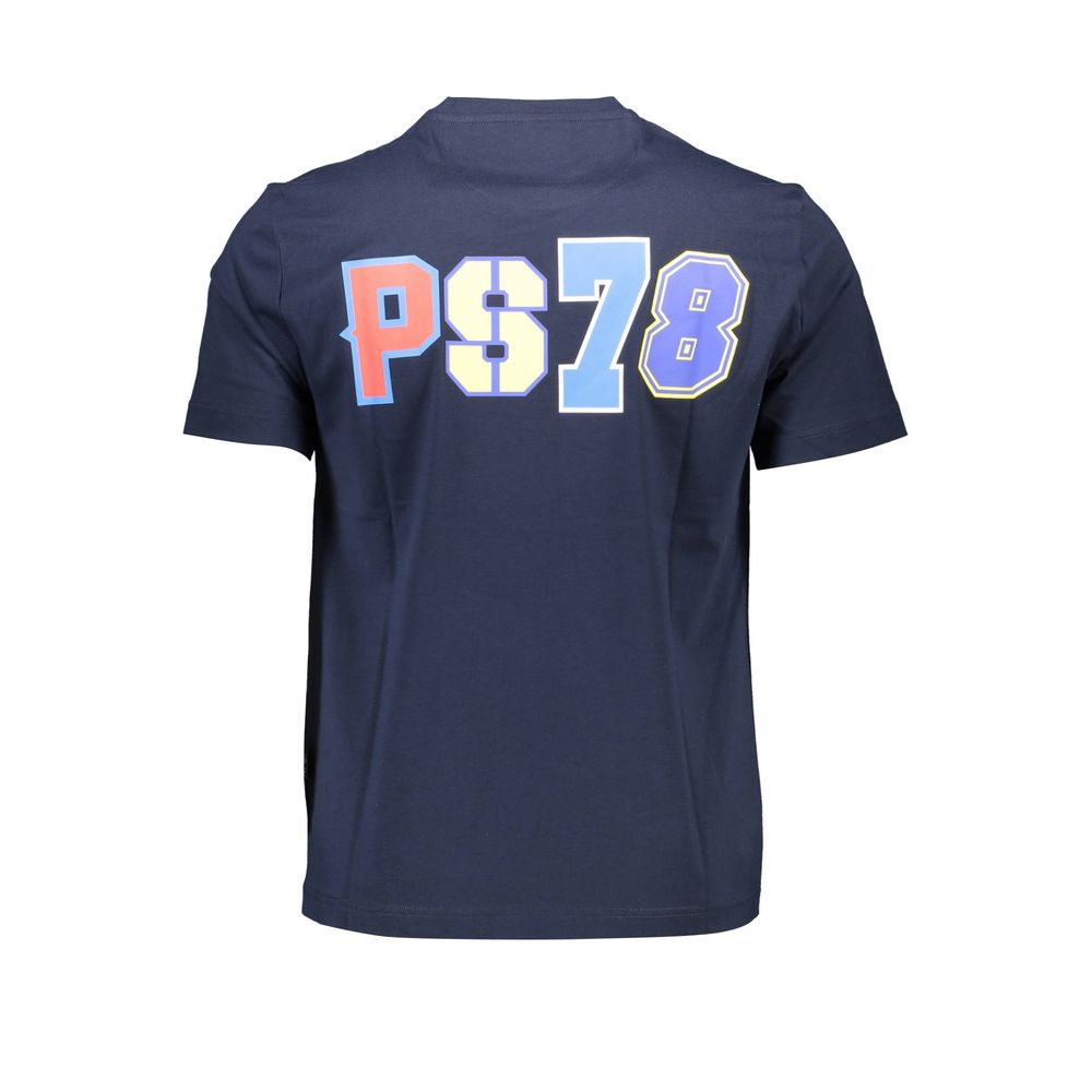 Plein Sport Blue Cotton T-Shirt - Stylish Comfort and Modern Design