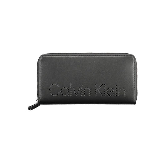 Calvin Klein Black Polyethylene Wallet: Stylish Functionality