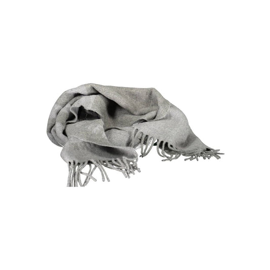 Ralph Lauren Gray Nylon Scarf with Contrasting Details