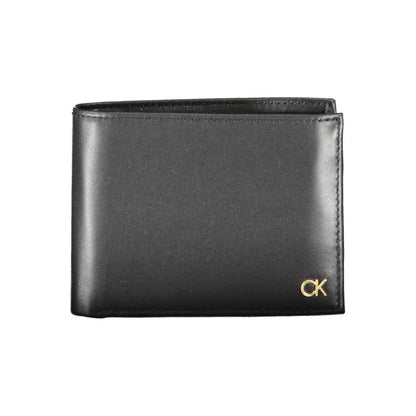 Calvin Klein Black Leather Wallet with RFID Protection