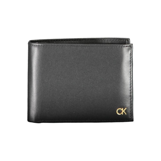 Calvin Klein Black Leather Wallet with RFID Protection