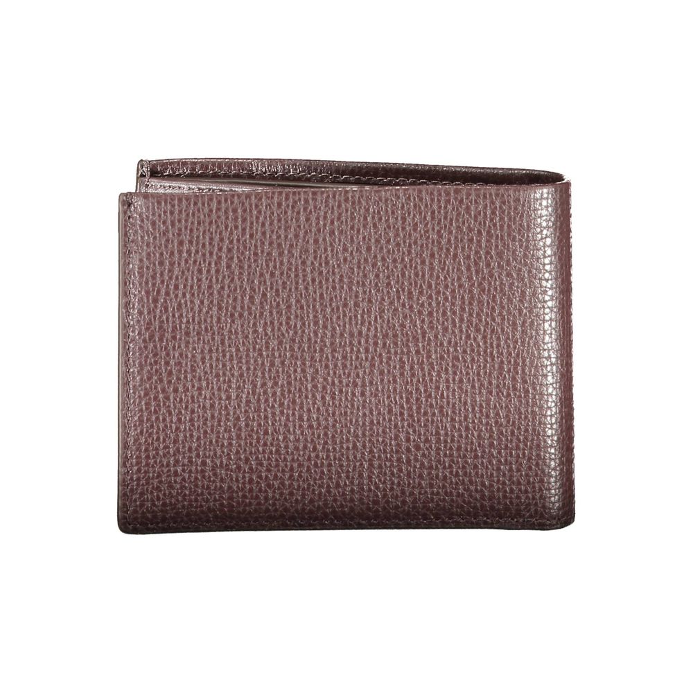 Calvin Klein Brown Leather Wallet - Refined Minimalism for Everyday Use