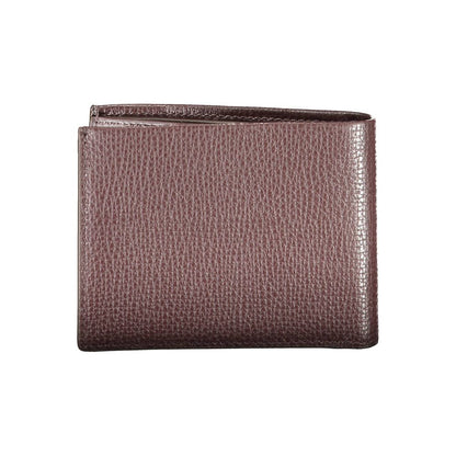 Calvin Klein Brown Leather Wallet - Refined Minimalism for Everyday Use