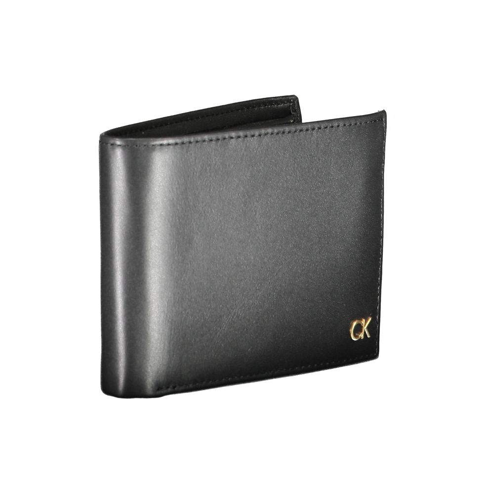 Calvin Klein Black Leather Wallet with RFID Protection