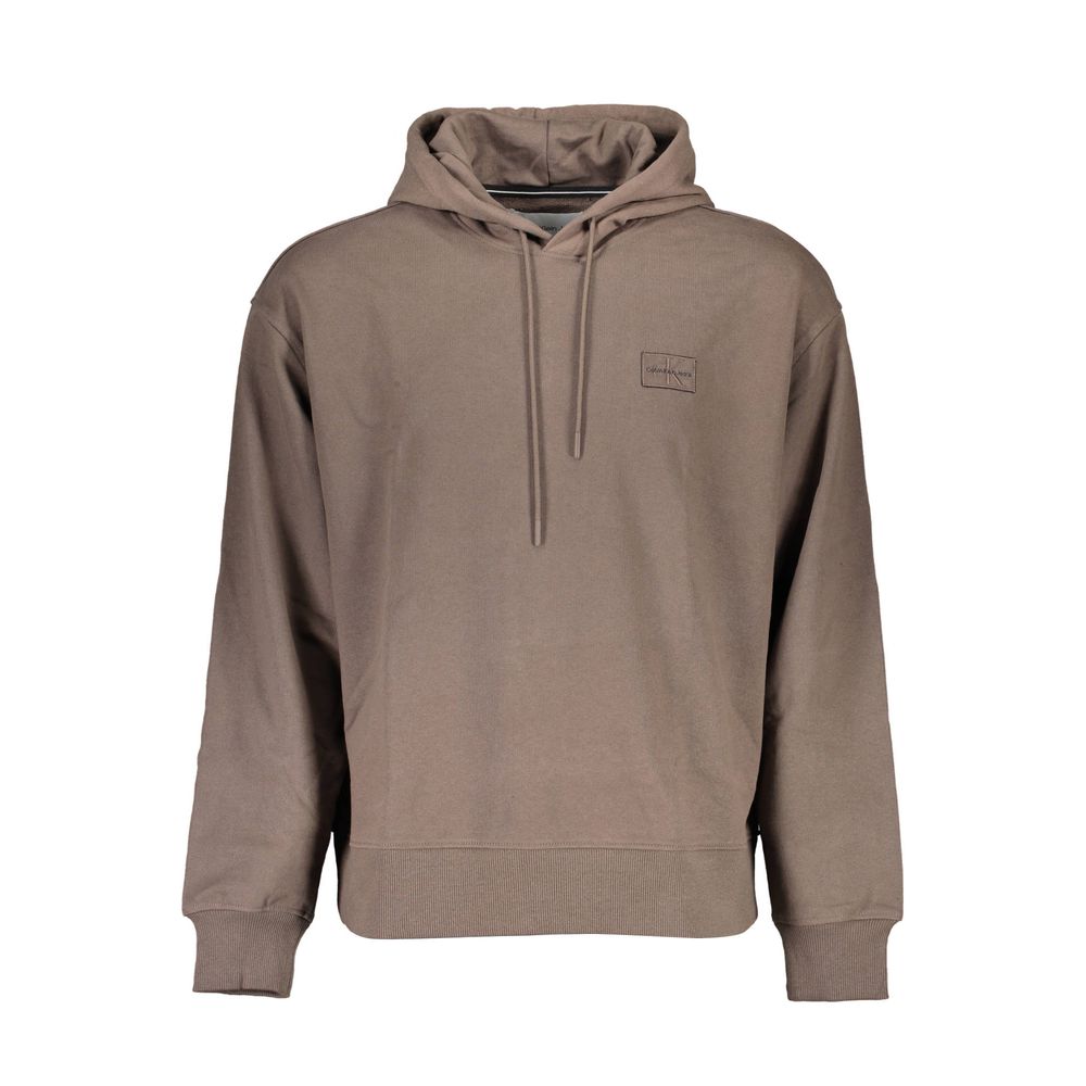 Calvin Klein Brown Cotton Hoodie