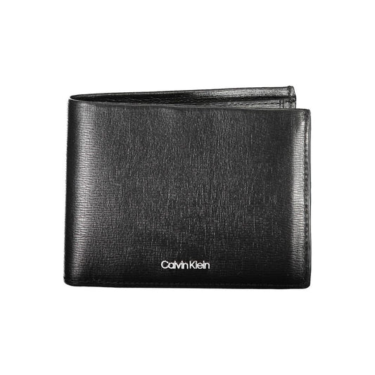 Calvin Klein Black Leather Wallet: Minimalist Elegance