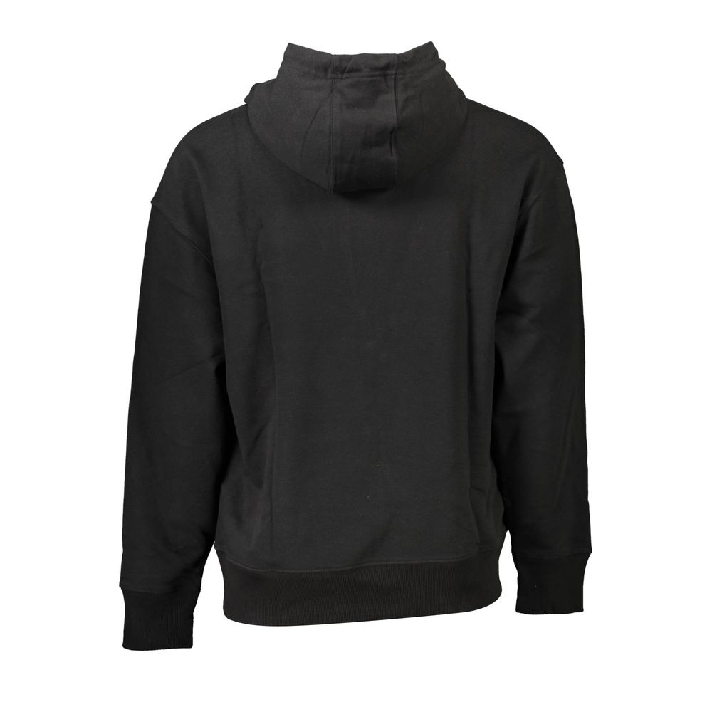 Tommy Hilfiger Black Cotton Hooded Sweatshirt