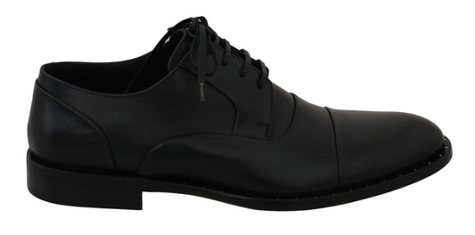  - Sleek Black Leather Formal Dress Shoes