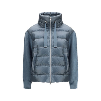 Herno Down Jacket with Wool Sleeves