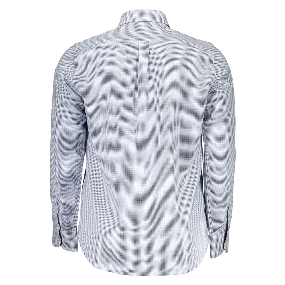 Harmont & Blaine Blue Cotton Shirt - Casual Elegance Redefined