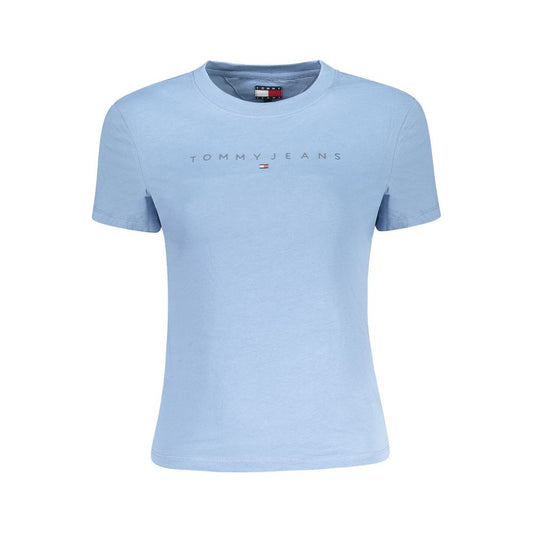 Tommy Hilfiger Blue Cotton Short Sleeve T-Shirt