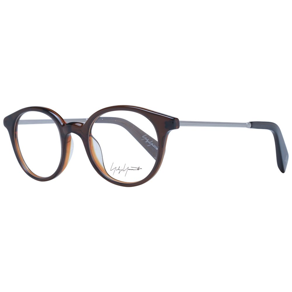 Yohji Yamamoto Unisex Optical Frames – Brown Full-Rim, 47mm
