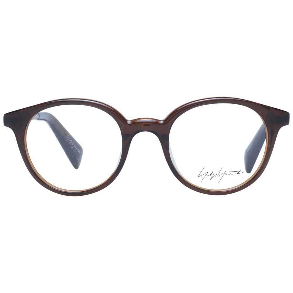 Yohji Yamamoto Unisex Optical Frames – Brown Full-Rim, 47mm