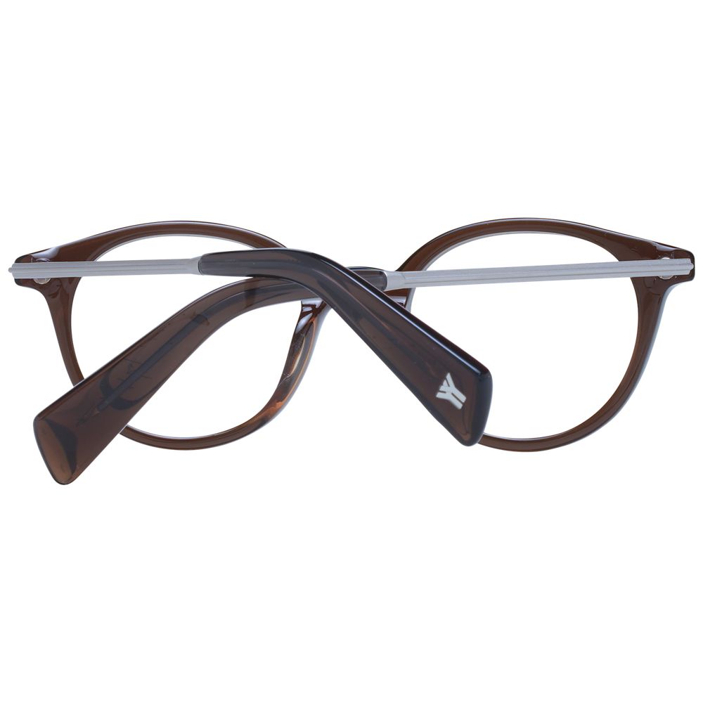 Yohji Yamamoto Unisex Optical Frames – Brown Full-Rim, 47mm