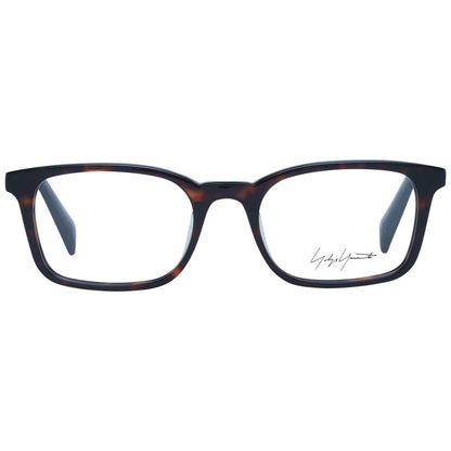 Yohji Yamamoto Brown Unisex Optical Frames – Rectangle Design, 51mm