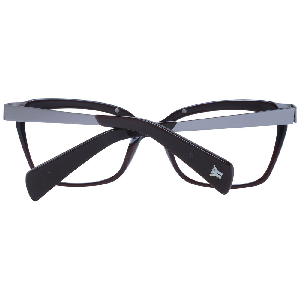 Yohji Yamamoto Unisex Optical Frames – Brown Full-Rim, 54mm