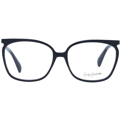 Yohji Yamamoto Black Unisex Optical Frames – Square Full-Rim