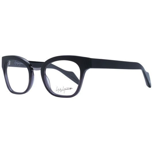 Yohji Yamamoto Unisex Optical Frames – Black Butterfly Style, 49mm