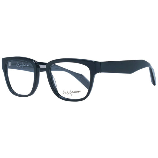 Yohji Yamamoto Black Unisex Optical Frames – Square Full-Rim