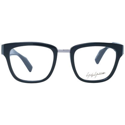 Yohji Yamamoto Black Unisex Optical Frames – Square Full-Rim