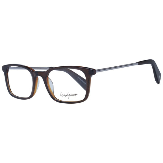 Yohji Yamamoto Unisex Optical Glasses – Brown Full-Rim Frame, 51mm